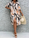 WesternStitch Plus Allover Print Button Front Shirt Dress WesternStitch WesternStitch Plus Allover Print Button Front Shirt Dress WesternStitch