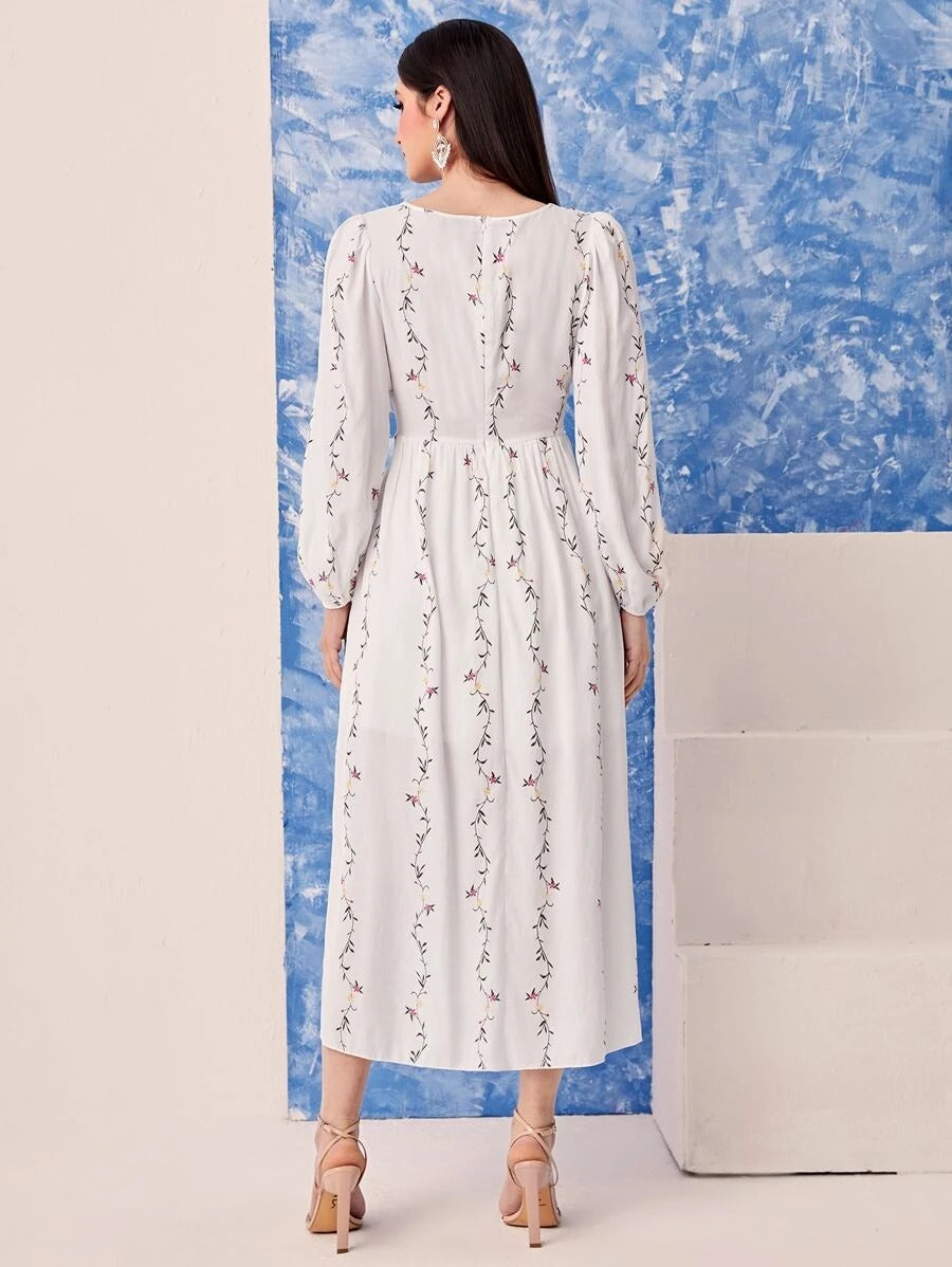 WesternStitch  white printed tranding maxi dress WesternStitch WesternStitch  white printed tranding maxi dress WesternStitch