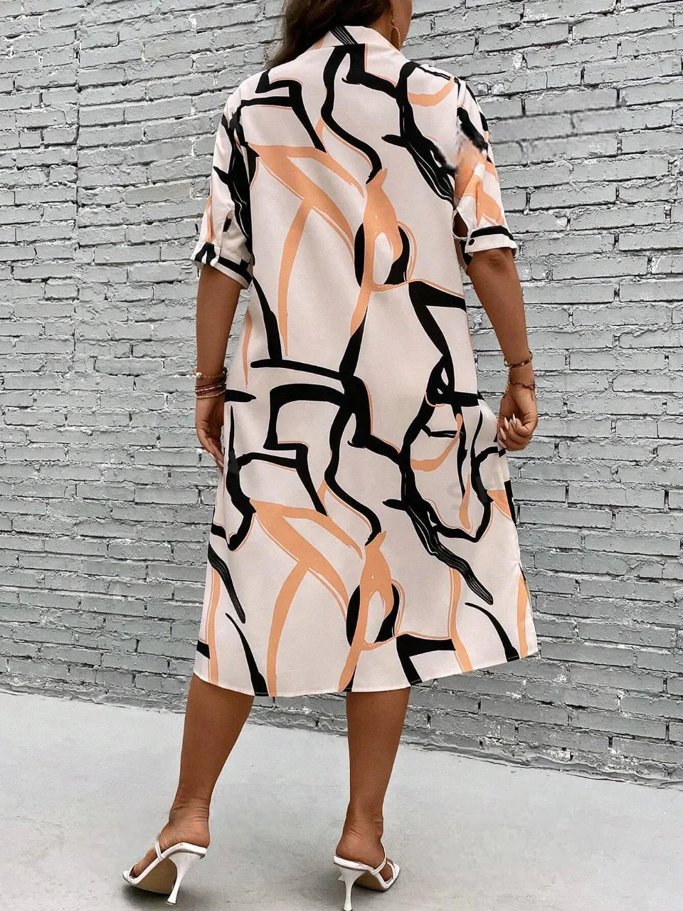 WesternStitch Plus Allover Print Button Front Shirt Dress WesternStitch WesternStitch Plus Allover Print Button Front Shirt Dress WesternStitch