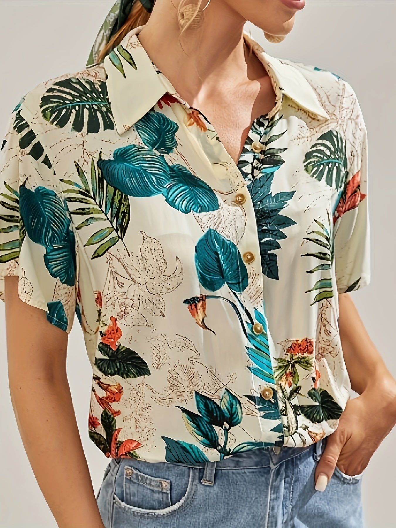 WesternStitch Tropical Print Shirt WesternStitch WesternStitch Tropical Print Shirt WesternStitch