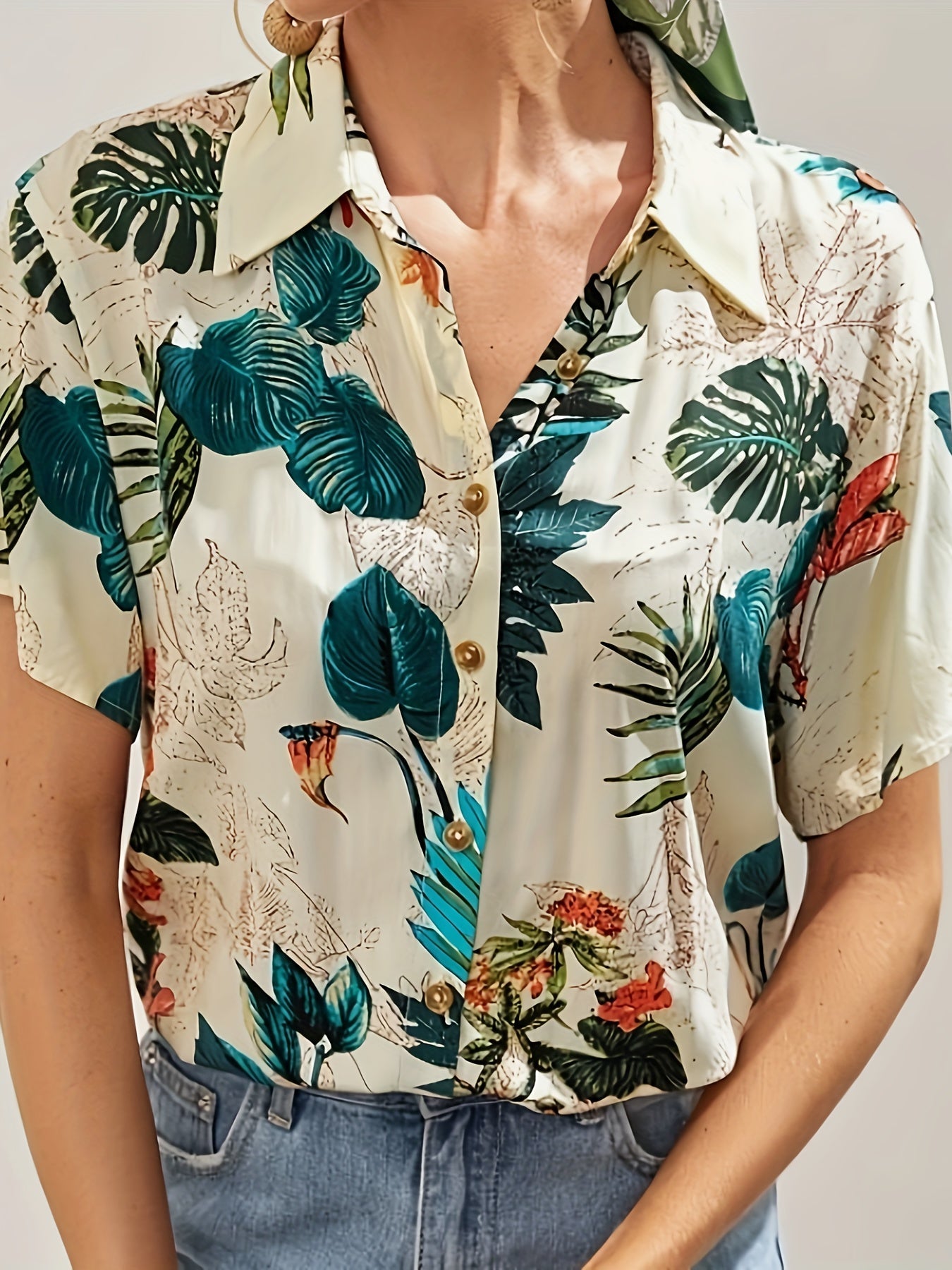 WesternStitch Tropical Print Shirt WesternStitch WesternStitch Tropical Print Shirt WesternStitch