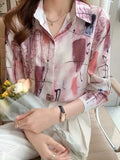WesternStitch Elegant Abstract Print Satin Shirt WesternStitch WesternStitch Elegant Abstract Print Satin Shirt WesternStitch