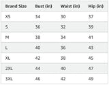 Size Chart Size Chart