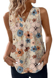 Printed Rayon Sleeveless Top for Women WesternStitch Printed Rayon Sleeveless Top for Women WesternStitch