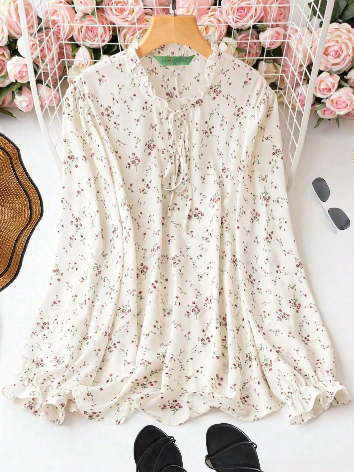 Cream printed designer top WesternStitch Cream printed designer top WesternStitch