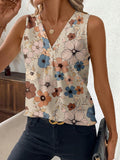 Printed Rayon Sleeveless Top for Women WesternStitch Printed Rayon Sleeveless Top for Women WesternStitch