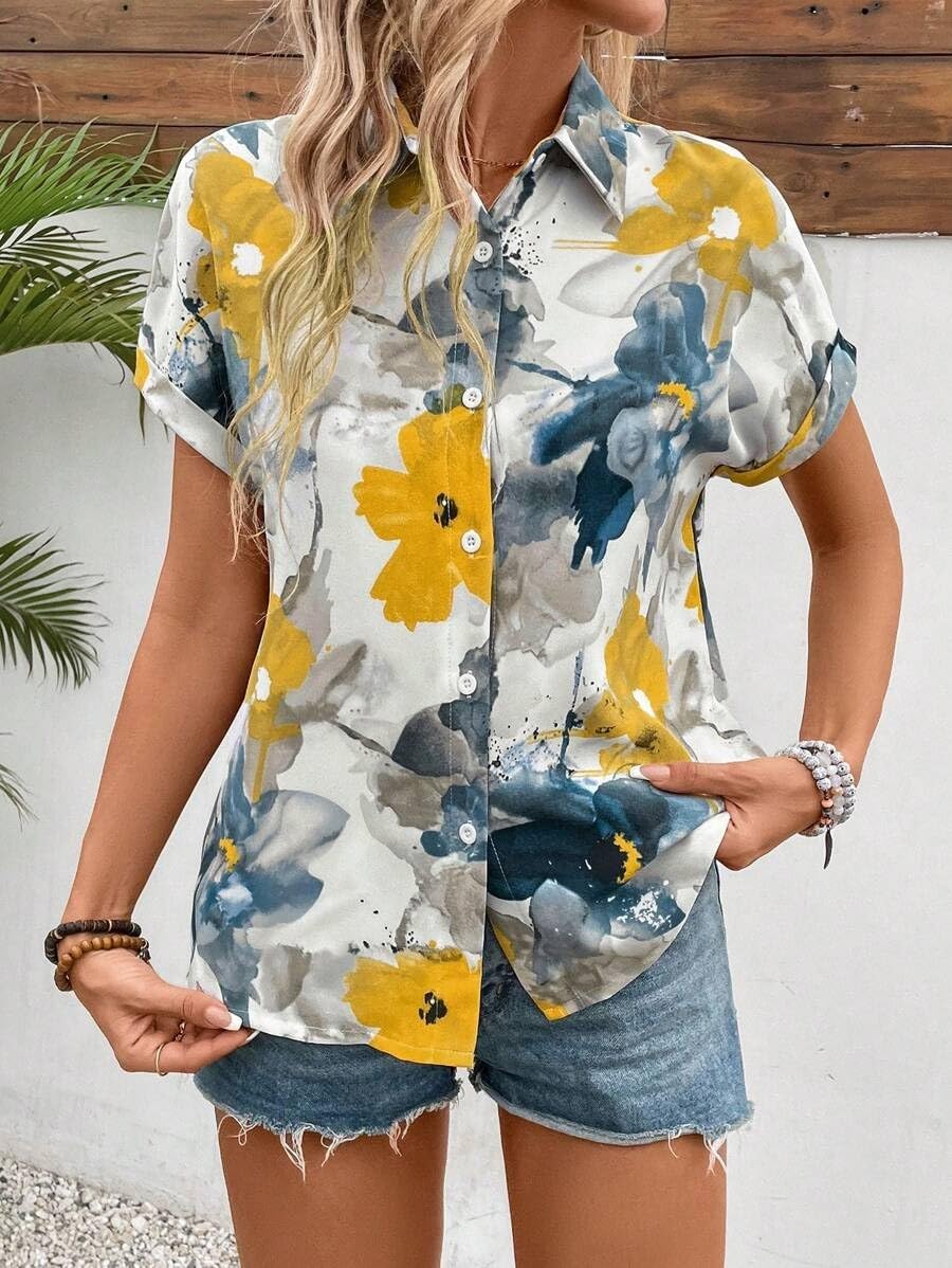 WesternStitch Shirt for Women Stylish Western Korean Design Short Sleeves WesternStitch WesternStitch Shirt for Women Stylish Western Korean Design Short Sleeves WesternStitch