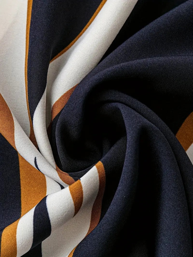 WesternStitch Abstract Print Surplice Neck Belted Dress, Casual Long Sleeve Dress WesternStitch WesternStitch Abstract Print Surplice Neck Belted Dress, Casual Long Sleeve Dress WesternStitch