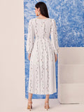 WesternStitch  white printed tranding maxi dress WesternStitch