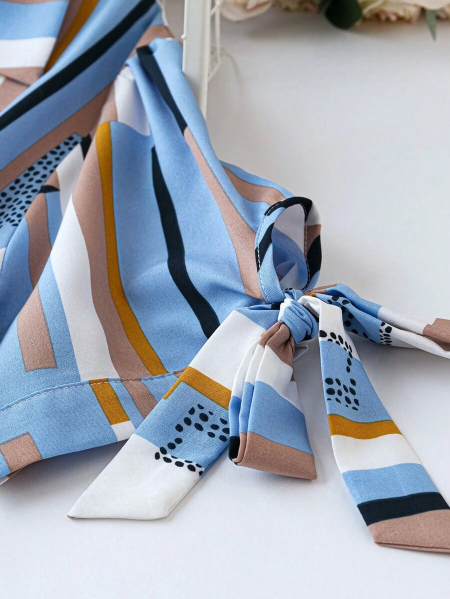 WesternStitch  GEO PRINTED TANK MIDI DRESS WesternStitch