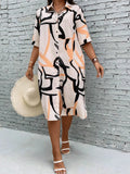WesternStitch Plus Allover Print Button Front Shirt Dress WesternStitch