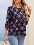 Women's Printed Rayon Shirt Top for Women WesternStitch