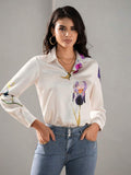 WesternStitch Floral Print Twist Front Shirt WesternStitch